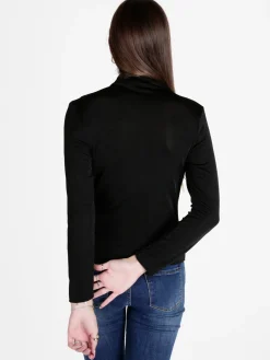Unique Maglia donna accollata a maniche lunghe