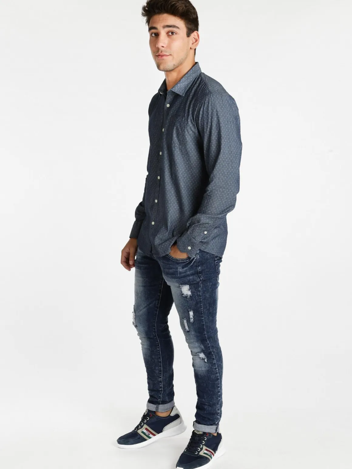 Urban Ring Camicia in cotone con taschino
