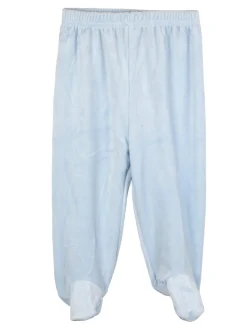 Urchin Completo lungo da neonato in ciniglia con accessori - azzurro