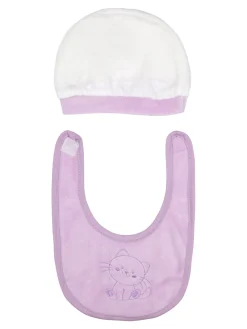 Urchin Completo lungo da neonata in ciniglia con accessori - lilla