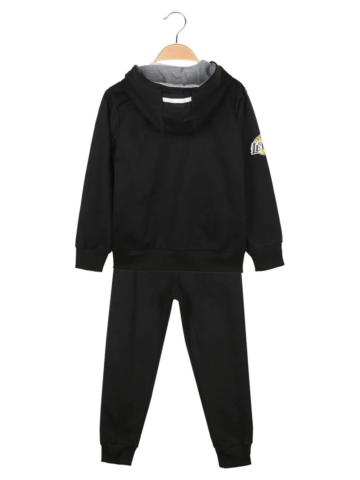 Urchin Completo 3 pezzi da ragazzo con cappuccio e zip - nero