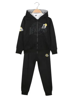 Urchin Completo 3 pezzi da ragazzo con cappuccio e zip - nero