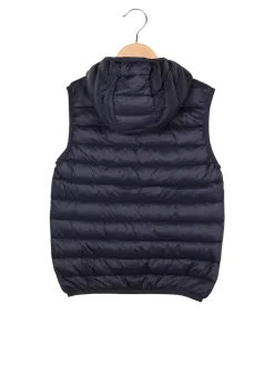 Urchin Gilet imbottito da bambino con cappuccio e zip - blu scuro