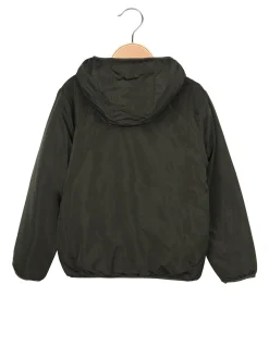 Urchin Giubbotto da bambino reversibile con cappuccio - militare