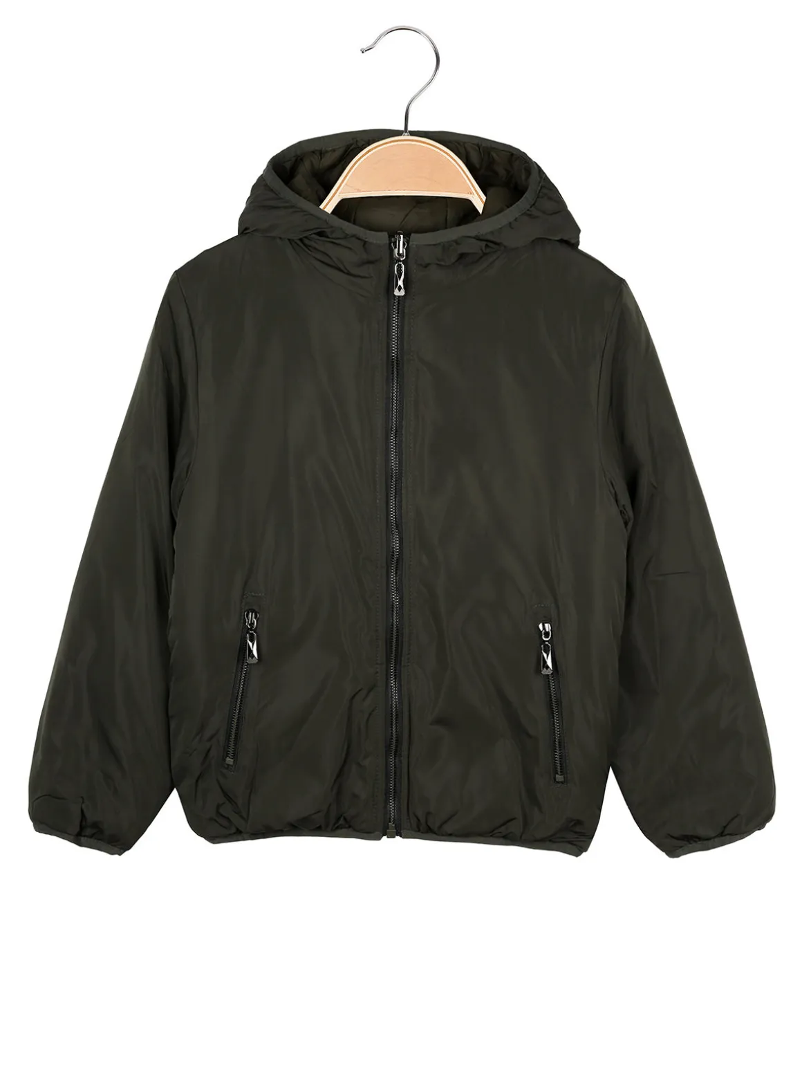 Urchin Giubbotto da bambino reversibile con cappuccio - militare