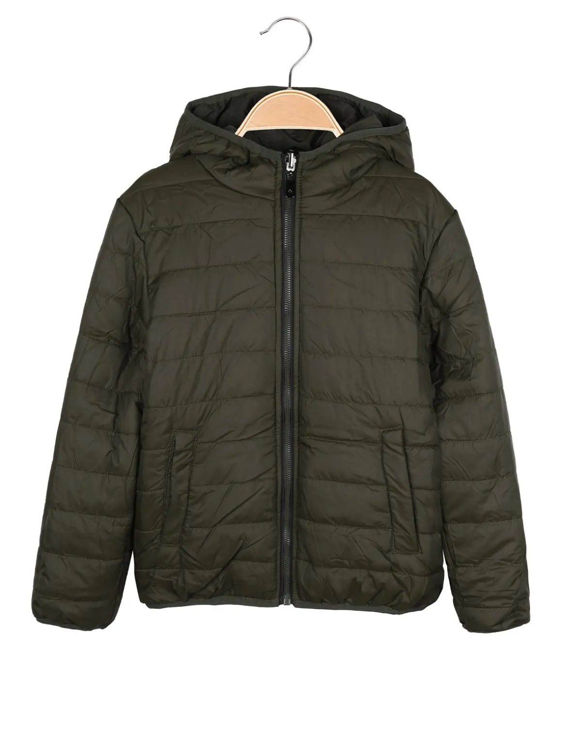 Urchin Giubbotto da bambino reversibile con cappuccio - militare
