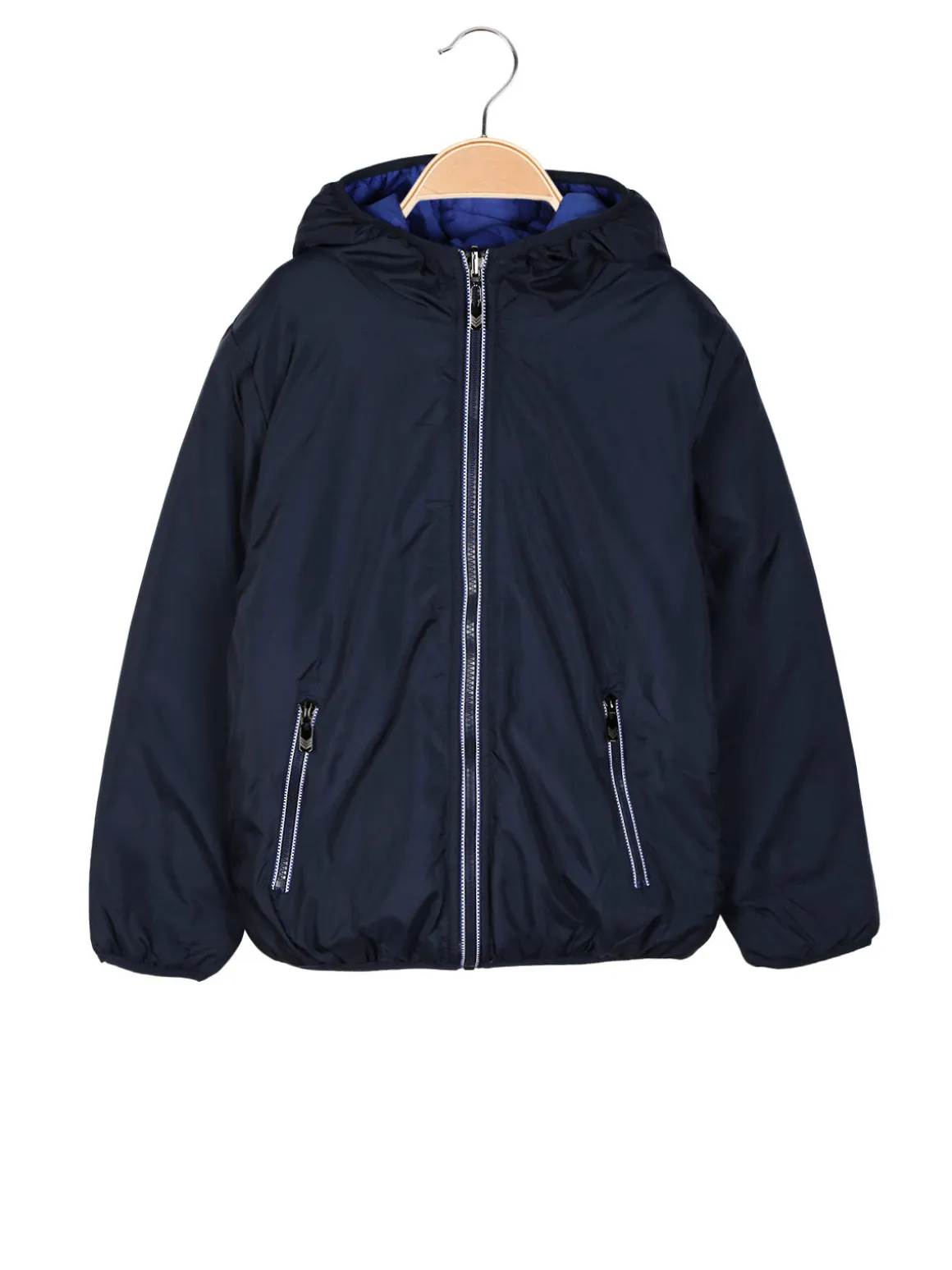 Urchin Giubbotto doubleface da bambino con cappuccio e zip