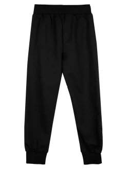 Urchin Pantaloni tuta da bambino con coulisse e polsini - nero