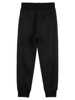 Urchin Pantaloni tuta da ragazzo con coulisse e polsini - nero