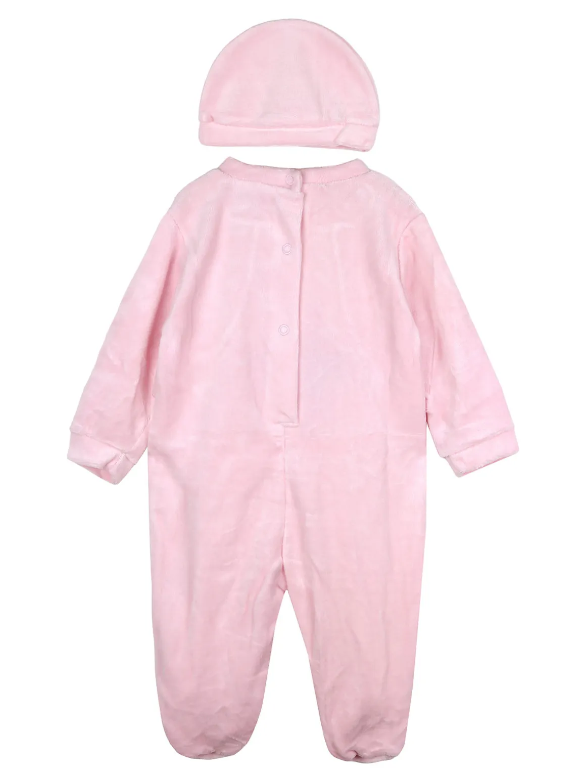Urchin Tutina da neonata in ciniglia con accessori coordinati - rosa