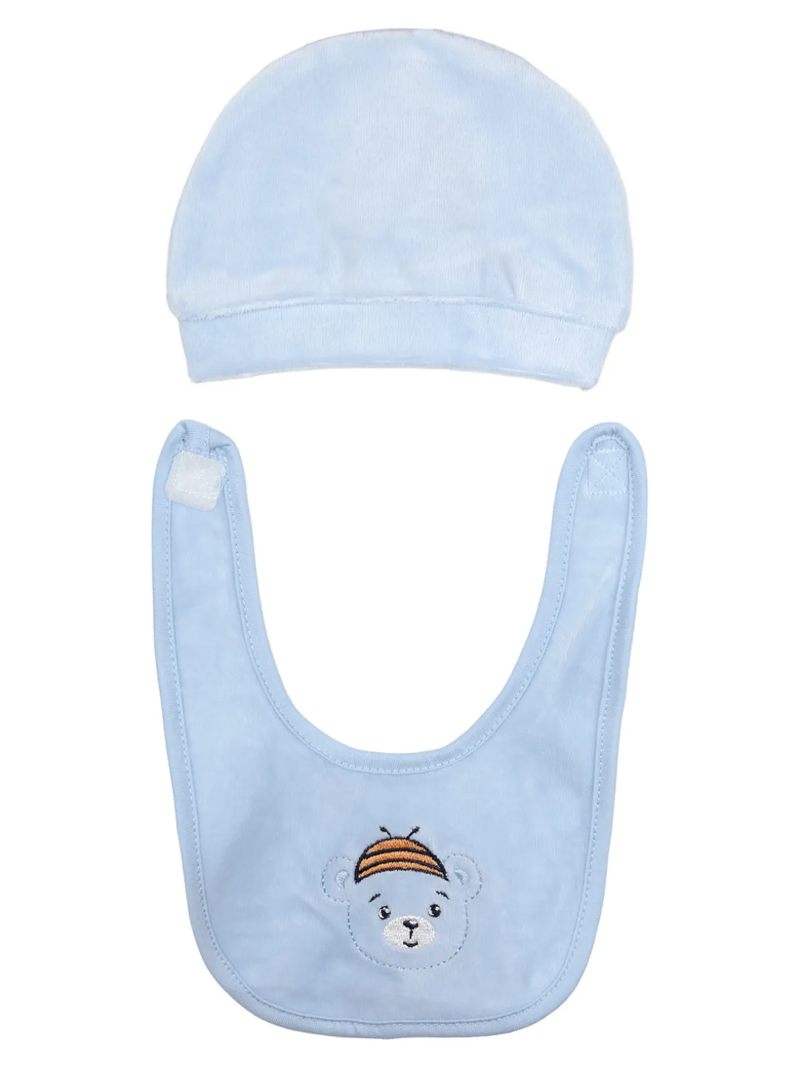 Urchin Tutina in ciniglia da neonato con accessori - azzurro