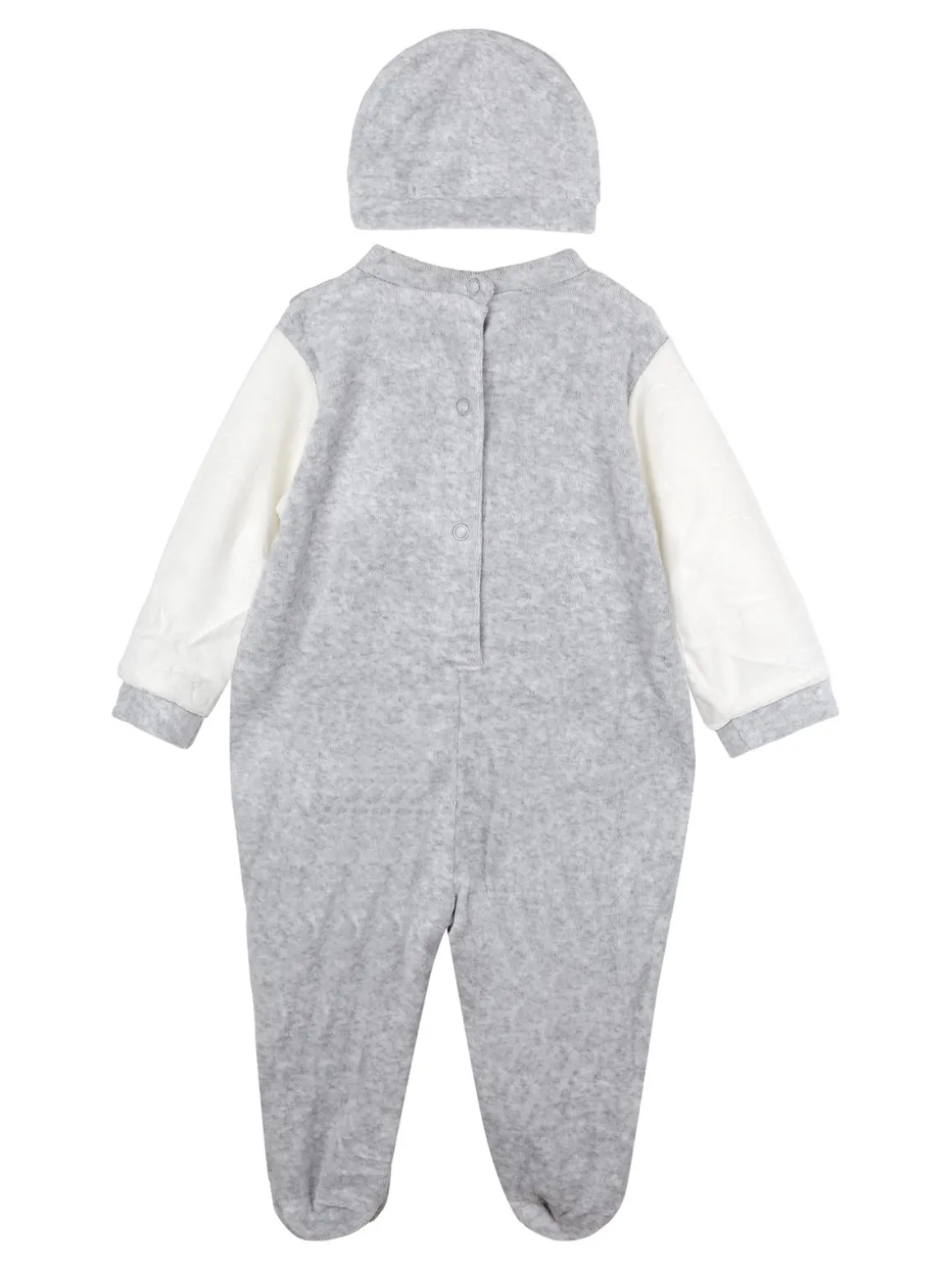 Urchin Tutina in ciniglia da neonato con accessori - grigio
