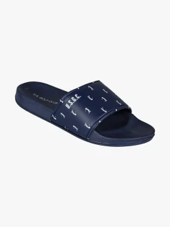 U.S. Golf Club Ciabatte in gomma da uomo a fascia larga - blu scuro