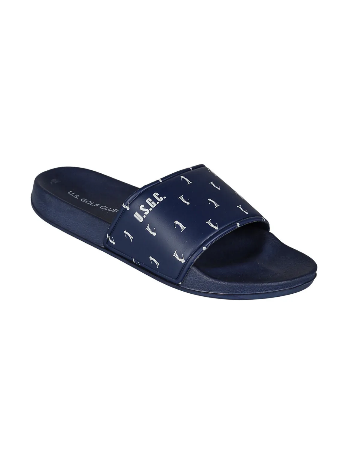 U.S. Golf Club Ciabatte in gomma da uomo a fascia larga - blu scuro