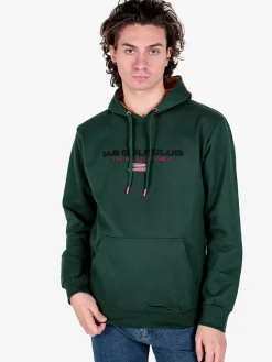 U.S. Golf Club Felpa da uomo con cappuccio e scritta