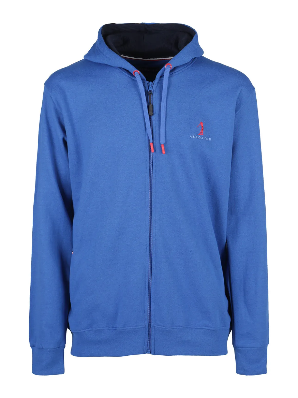 U.S. Golf Club Felpa da uomo con cappuccio e zip