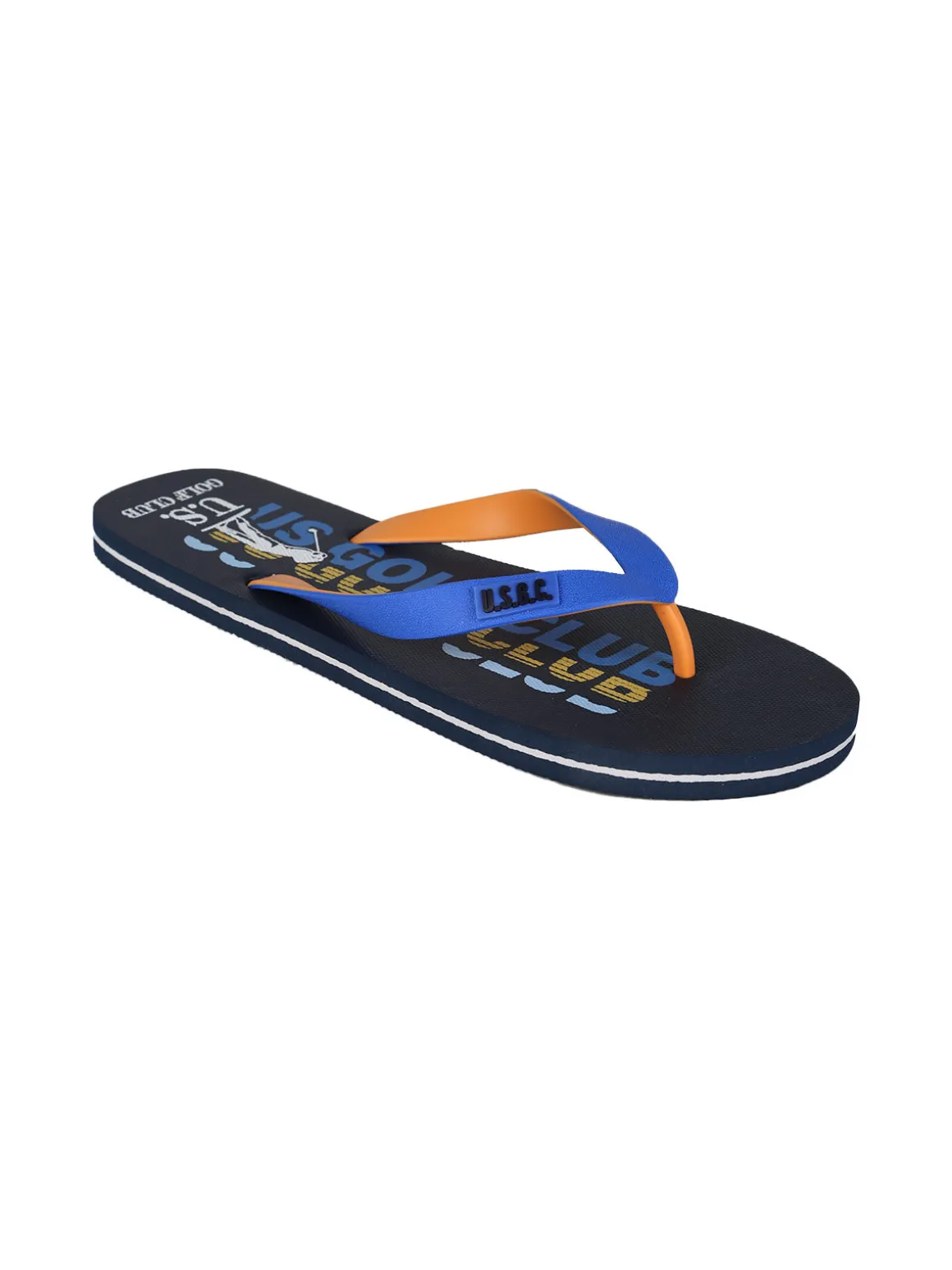 U.S. Golf Club Infradito da uomo in gomma con stampe - blu scuro
