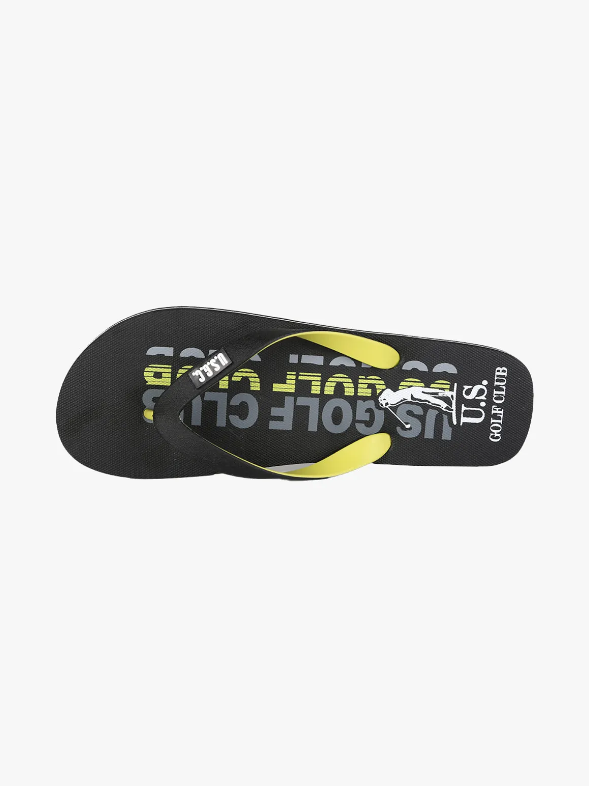 U.S. Golf Club Infradito da uomo in gomma con stampe - nero