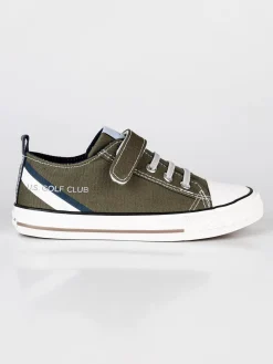 U.S. Golf Club Junior Sneakers in tela con strappo