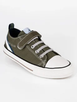 U.S. Golf Club Junior Sneakers in tela con strappo