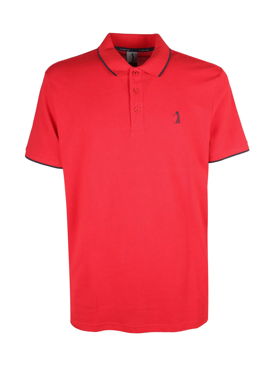 U.S. Golf Club Polo da uomo in cotone a maniche corte