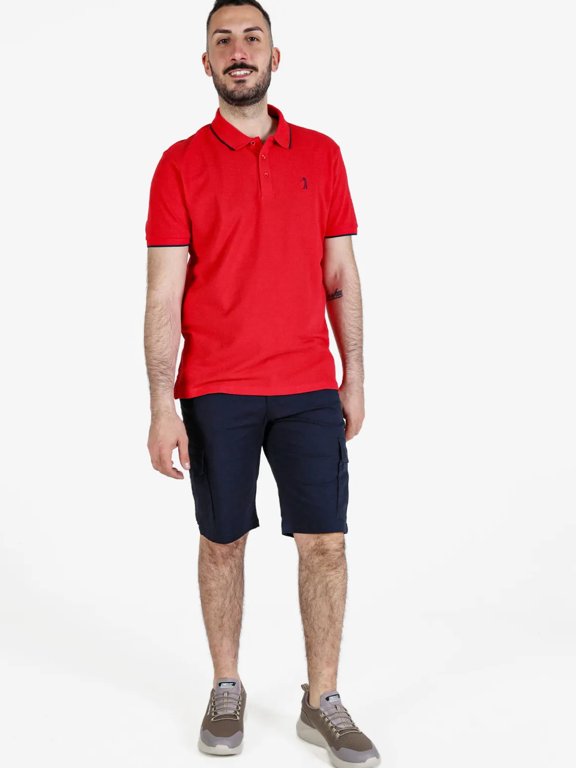 U.S. Golf Club Polo da uomo in cotone a maniche corte