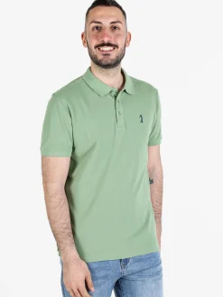 U.S. Golf Club Polo da uomo in cotone a maniche corte