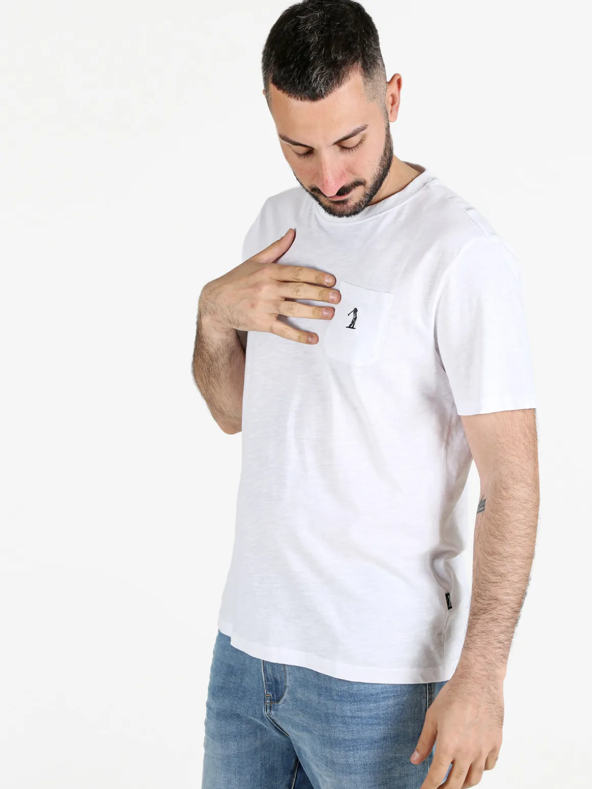 U.S. Golf Club T-shirt uomo in cotone con taschino