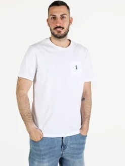 U.S. Golf Club T-shirt uomo in cotone con taschino