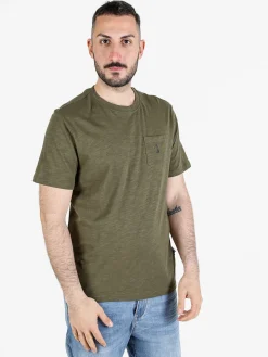 U.S. Golf Club T-shirt uomo in cotone con taschino