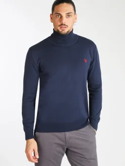 U.S. Polo Assn. Pullover dolcevita da uomo misto cashmere
