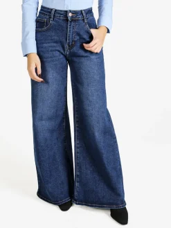 Vale Denim Jeans donna a gamba larga - jeans