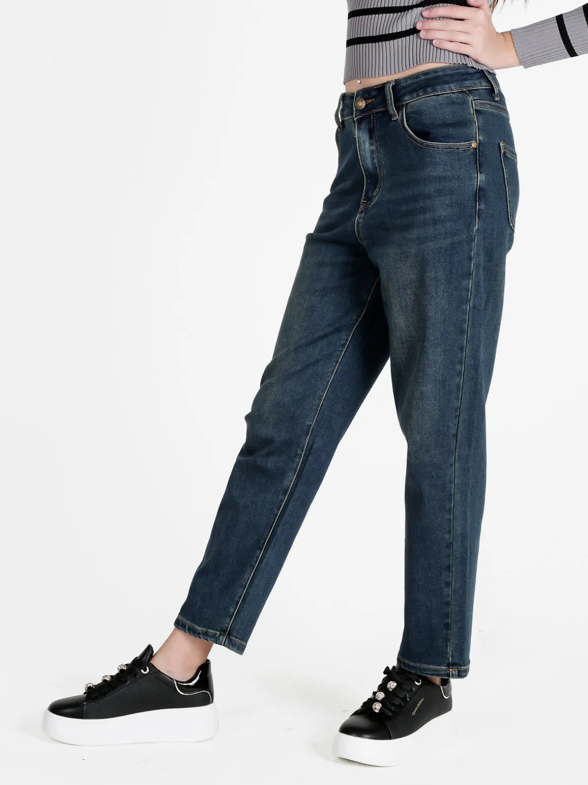 Vale Denim Jeans donna mom fit