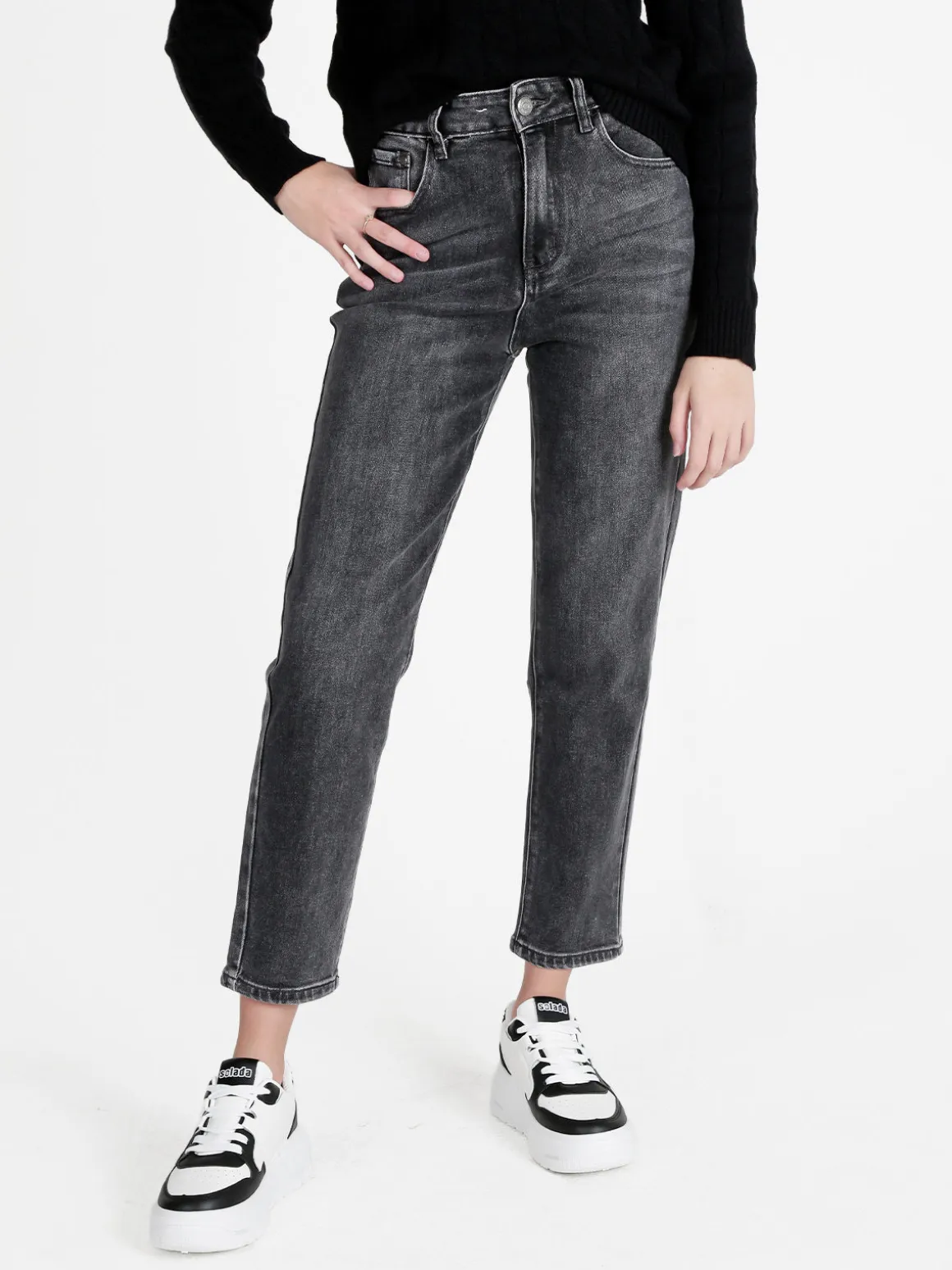 Vale Denim Jeans donna mom fit