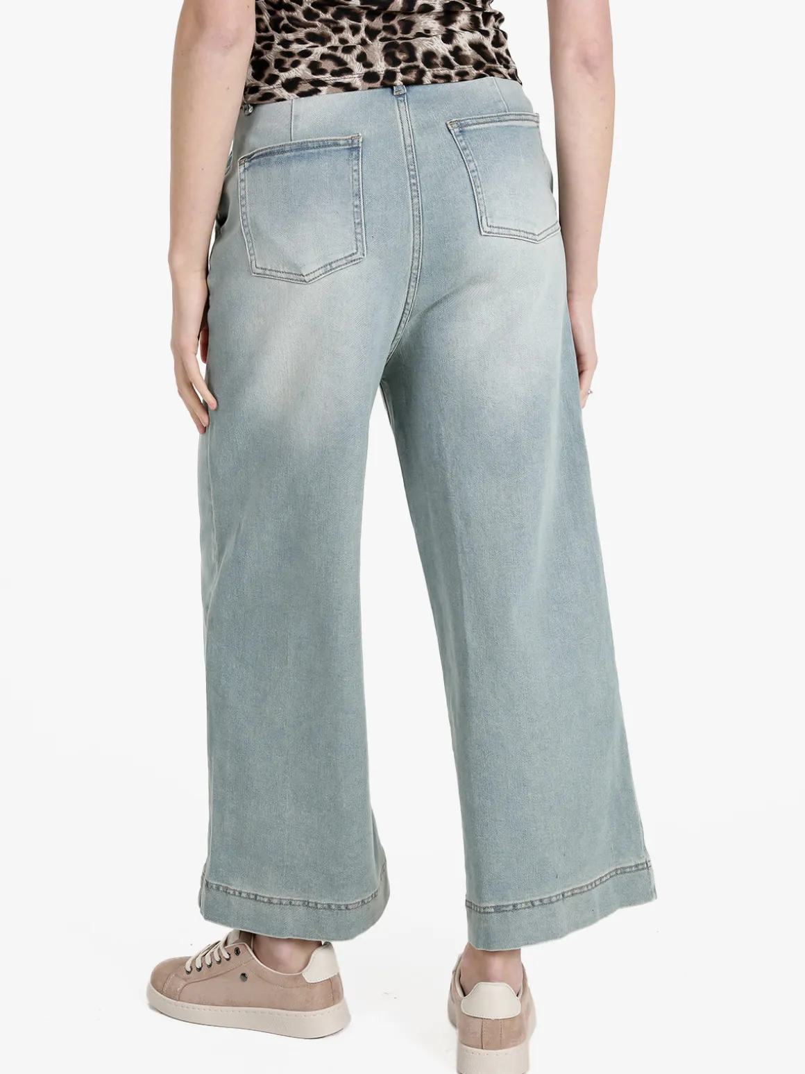 Vale Denim Jeans donna wide leg