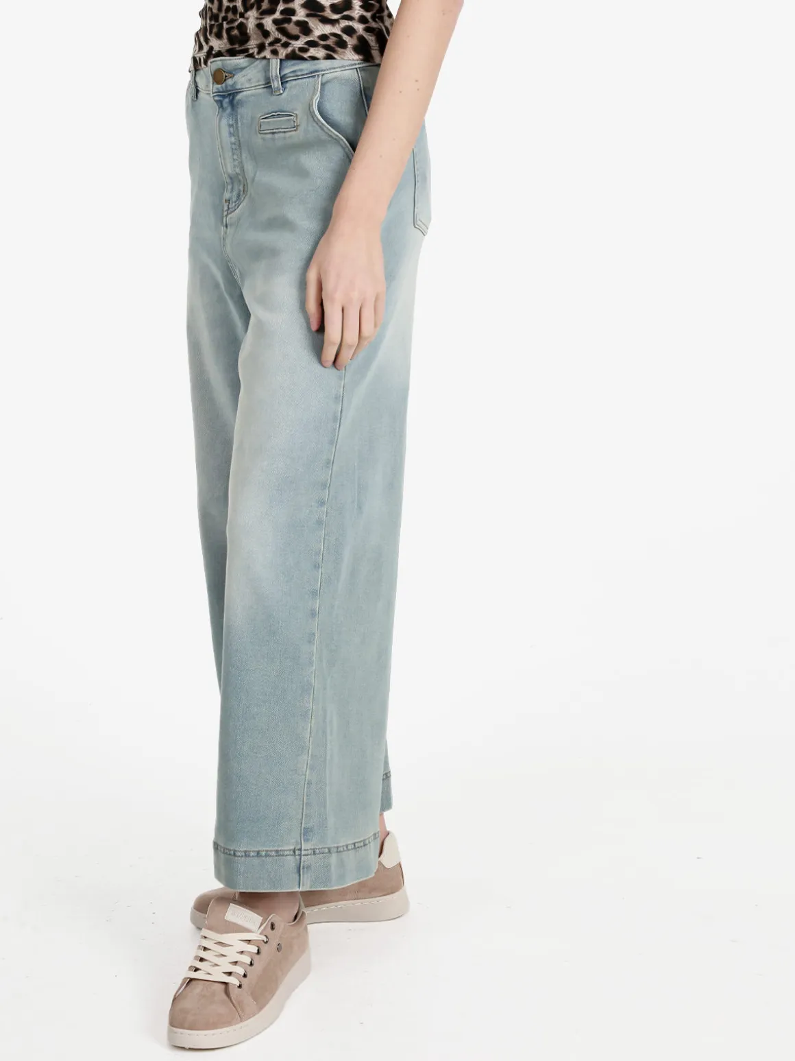 Vale Denim Jeans donna wide leg