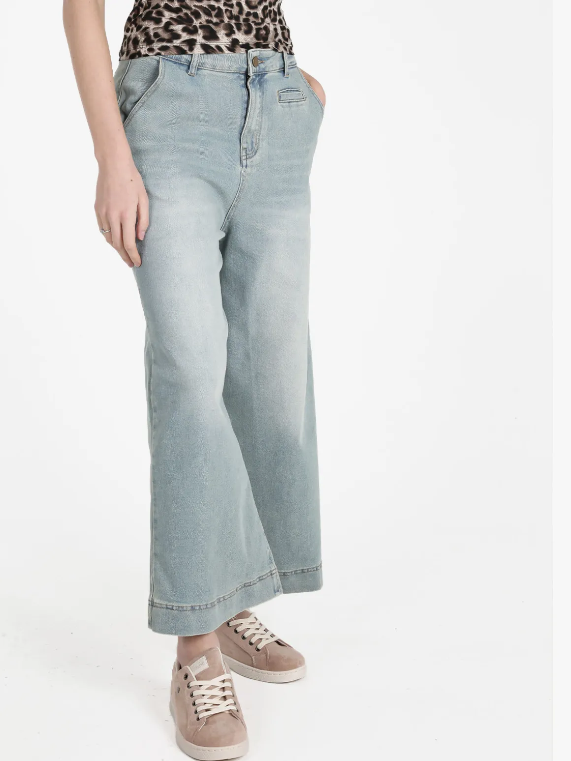Vale Denim Jeans donna wide leg