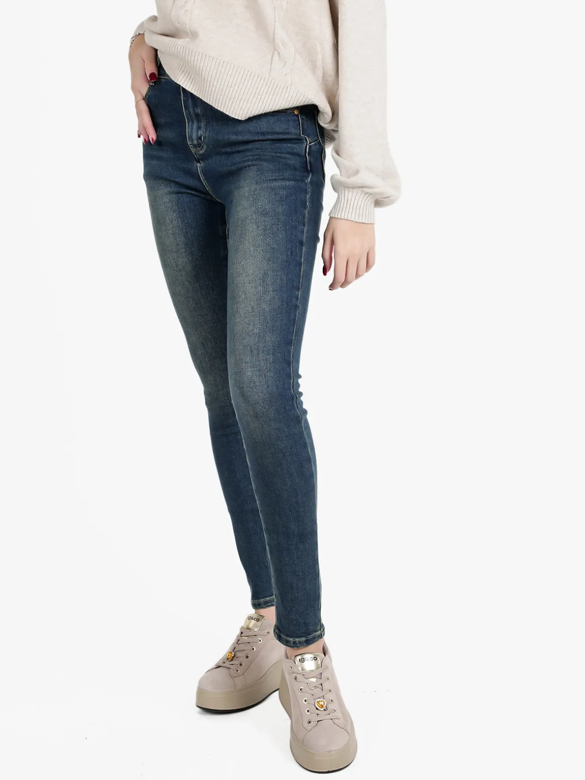 Vale Denim Jeans skinny da donna