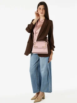 Vanita Blazer donna aperto con maniche arricciate - moro