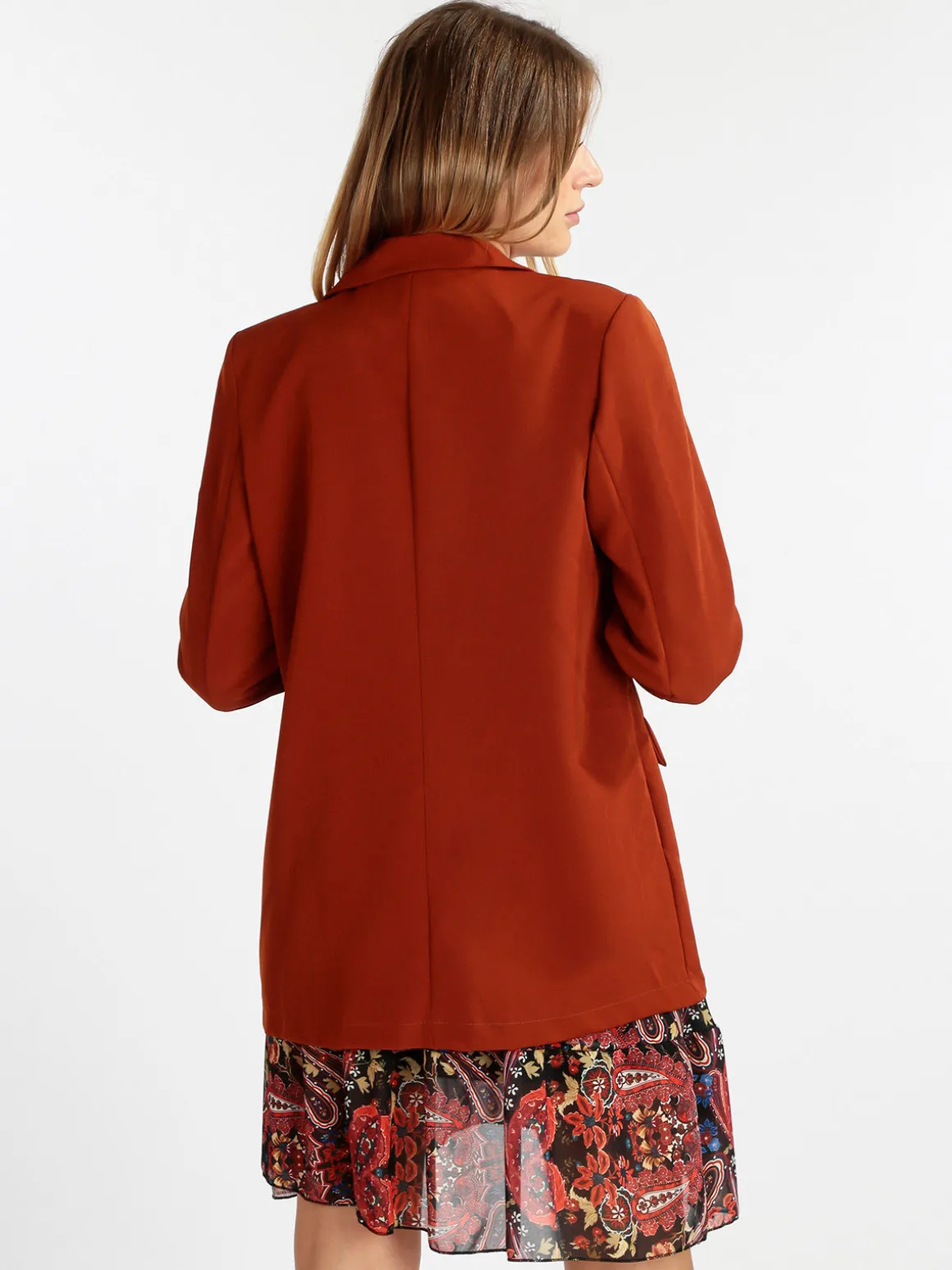 Vanita Blazer donna con maniche arricciate