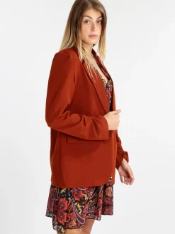 Vanita Blazer donna con maniche arricciate