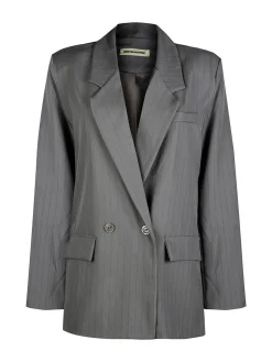 Vanita Blazer donna gessato con chiusura a doppio petto