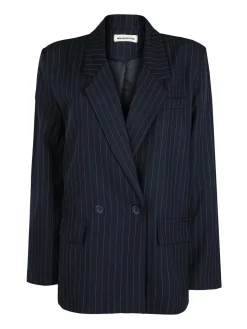 Vanita Blazer donna gessato con chiusura a doppio petto
