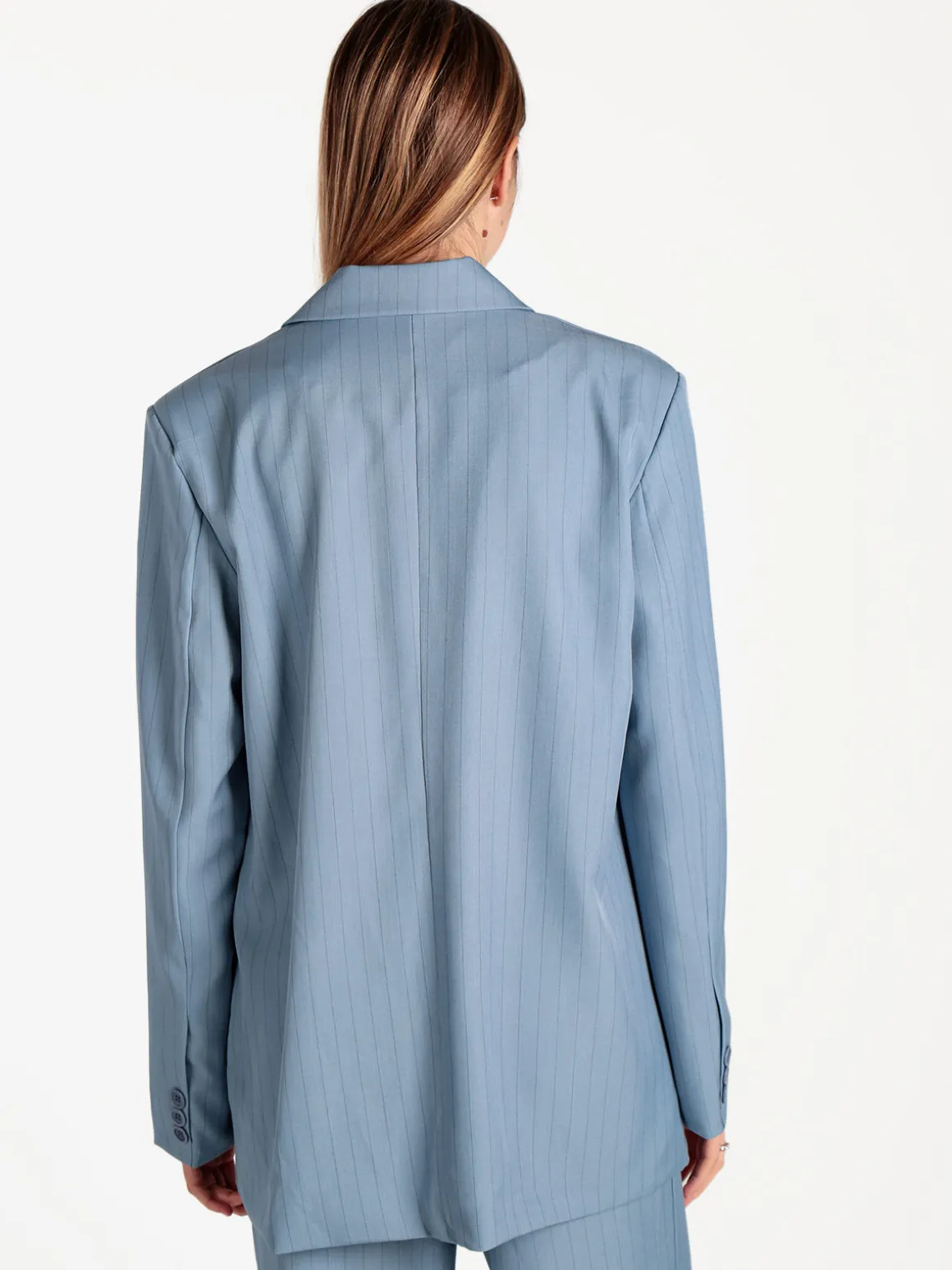 Vanita Blazer donna gessato con chiusura a doppio petto