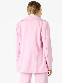 Vanita Blazer donna oversize con bottone - rosa