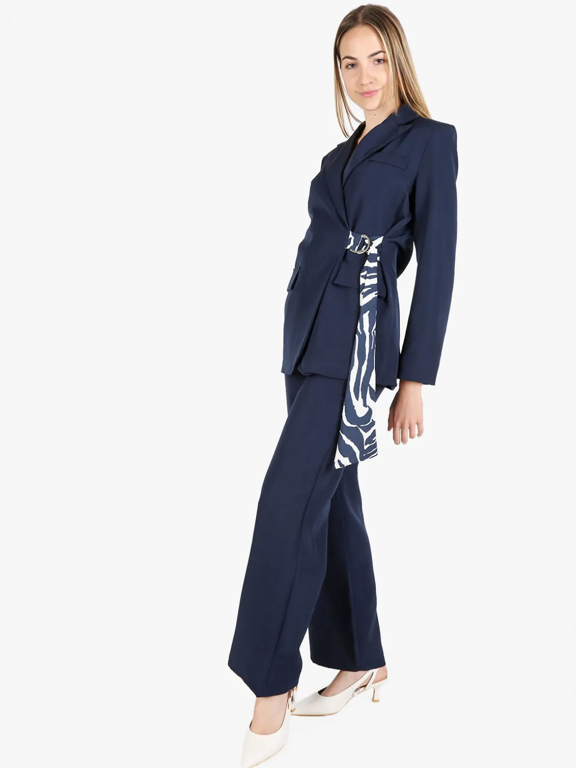 Vanita Completo da donna oversize con blazer e pantalone