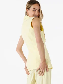 Vanita Gilet donna con dettaglio dorato - fango