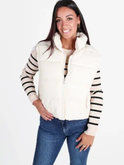Vanita Gilet donna trapuntato con zip