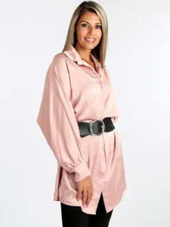 Vanita Maxi camicia donna con manica a pipistrello