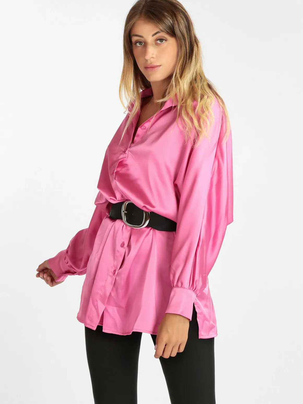 Vanita Maxi camicia donna con manica a pipistrello